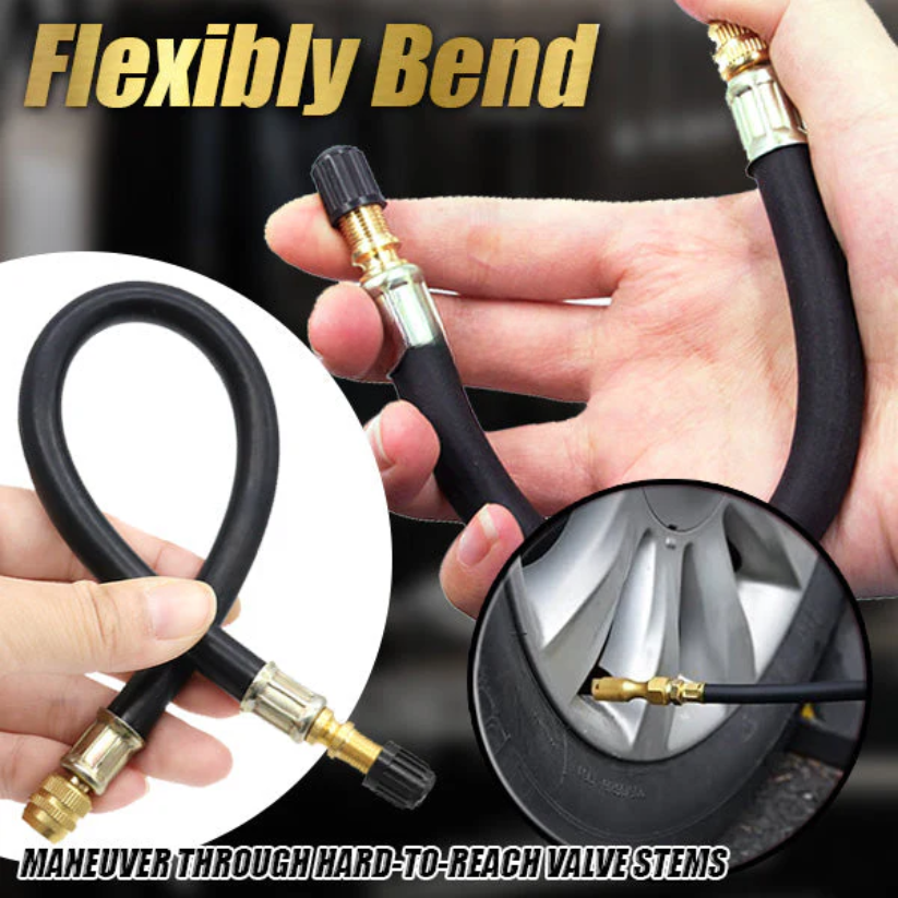 Flexible Reaching Universal Tire Valve Extender
