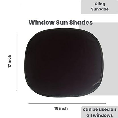 HIGHTQURO® 2025 UPGRADED Electrostatic Film Foldable Window Shades for Car (2PCS Set)